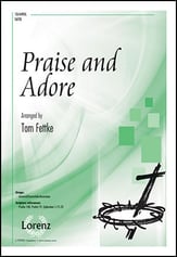 Praise and Adore SATB choral sheet music cover